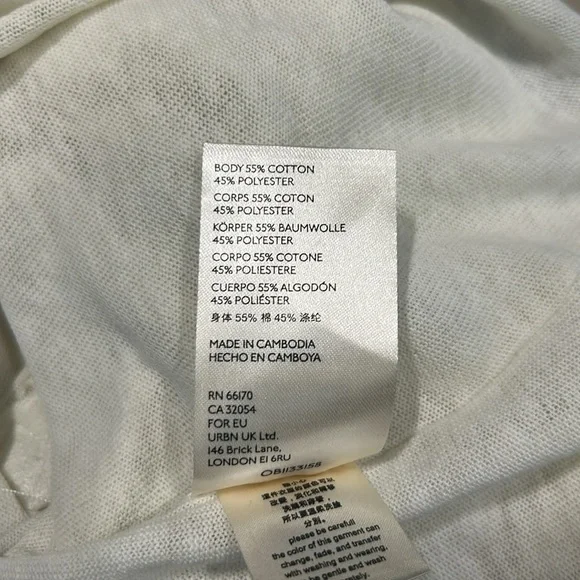 FREE PEOPLE WE THE FREE Women’s Kia Button Front Henley Ivory Large‎ NWT - Picture 8 of 8